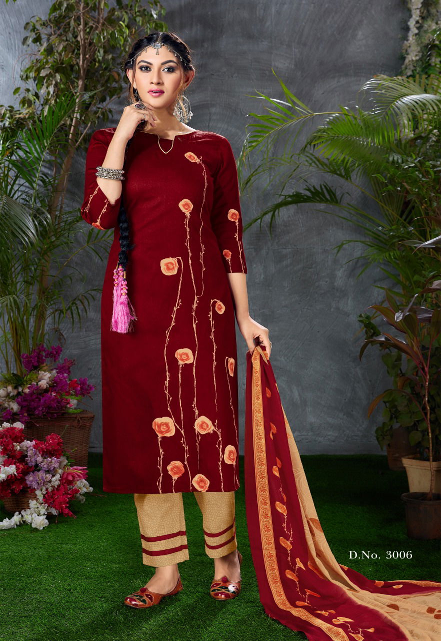 Palak Shayona 3 Latest Fancy Designer Printed Cotton Dress Material